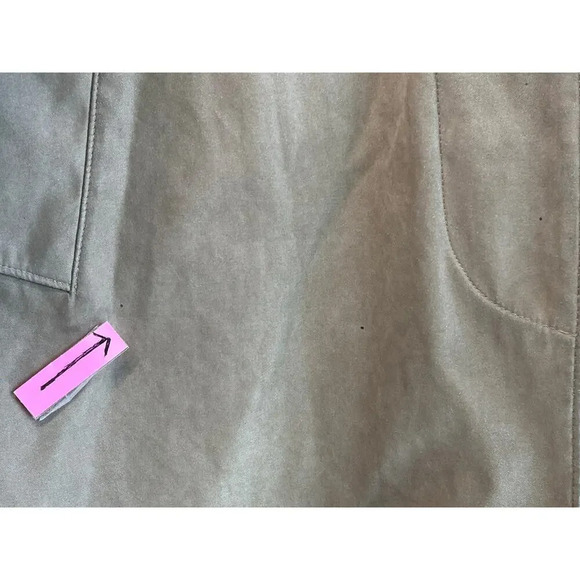 LONDON FOG Womens Brown L-Reg Long Hooded Lining Coat Slit Back FLAWS - Picture 4 of 15